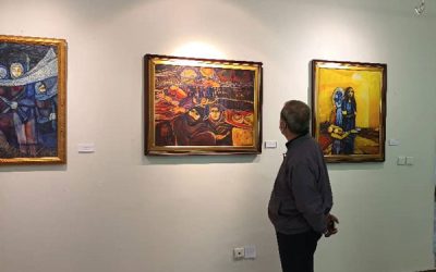 بازدید رئیس فرهنگستان هنر از نمایشگاه «سنگ صبور»